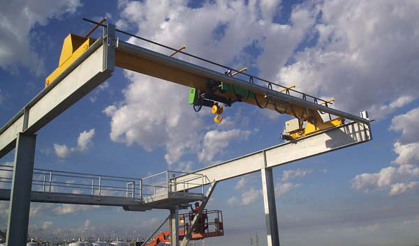 single girder top running overhead bridge crane